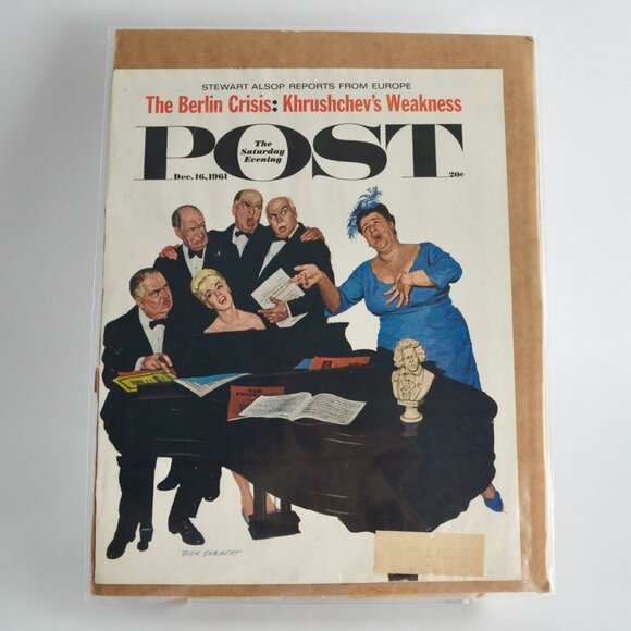 The Saturday Evening Post Magazine COVER December DEC 16 1961 - Picture 1 of 3